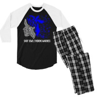 Women Gifts We Wear Blue For Short Bowel Syndrome Awareness T Shirt Men's 3/4 Sleeve Pajama Set | Artistshot