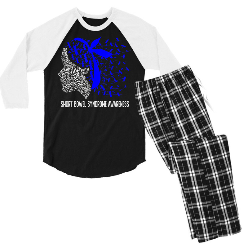 Women Gifts We Wear Blue For Short Bowel Syndrome Awareness T Shirt Men's 3/4 Sleeve Pajama Set by cm-arts | Artistshot