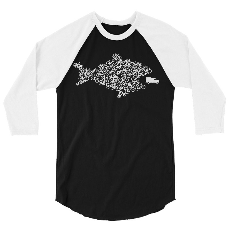 Fish Bike 3/4 Sleeve Shirt | Artistshot