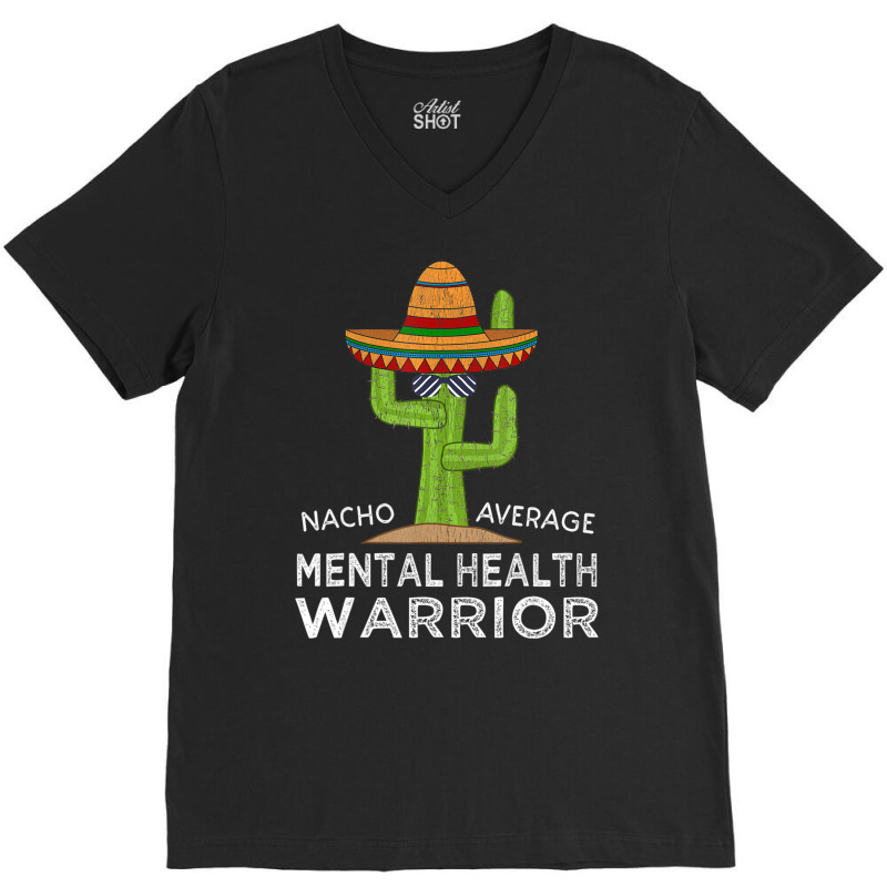 Awareness Mental Health Warrior V-Neck Tee by cm-arts | Artistshot