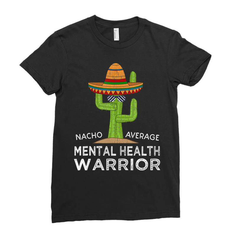 Awareness Mental Health Warrior Ladies Fitted T-Shirt by cm-arts | Artistshot