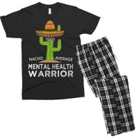 Awareness Mental Health Warrior Men's T-shirt Pajama Set | Artistshot