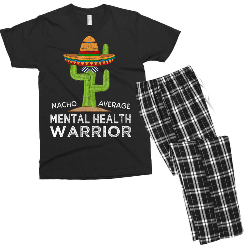 Awareness Mental Health Warrior Men's T-shirt Pajama Set by cm-arts | Artistshot