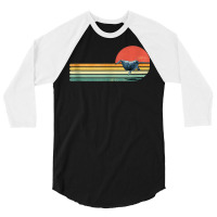 Retro Vintage Narwhal Whale Ocean Marine Mammal Sea Life Tank Top 3/4 Sleeve Shirt | Artistshot