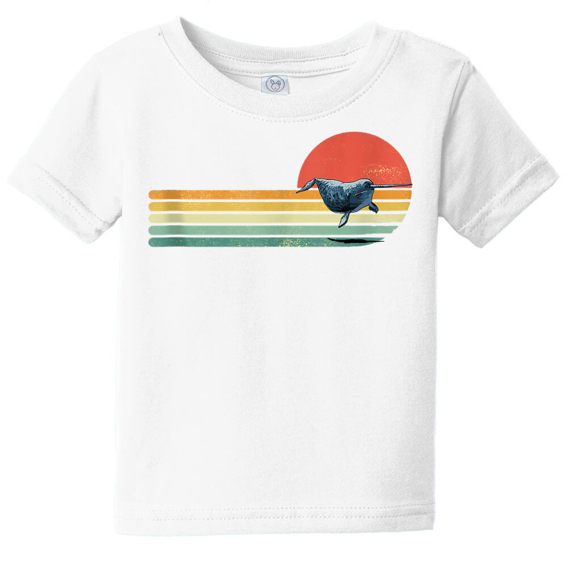 Retro Vintage Narwhal Whale Ocean Marine Mammal Sea Life Tank Top Baby Tee | Artistshot