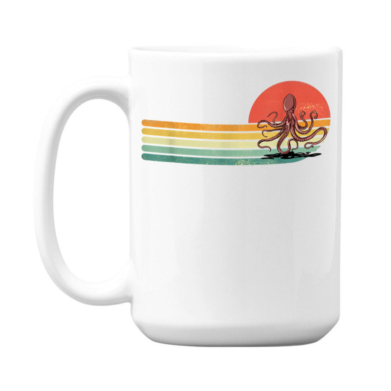 Retro Vintage Octopus Kraken Sea Life Marine Octopus Lover T Shirt 15 Oz Coffee Mug | Artistshot