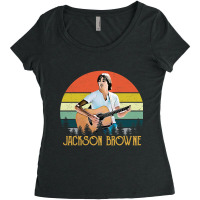 Jackson Browne Vintage Retro 70s Women's Triblend Scoop T-shirt | Artistshot