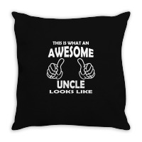 Awesome Uncle Looks Like Throw Pillow | Artistshot