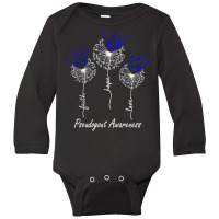 Pseudogout Awareness Faith Hope Love Dandelion T Shirt Long Sleeve Baby Bodysuit | Artistshot