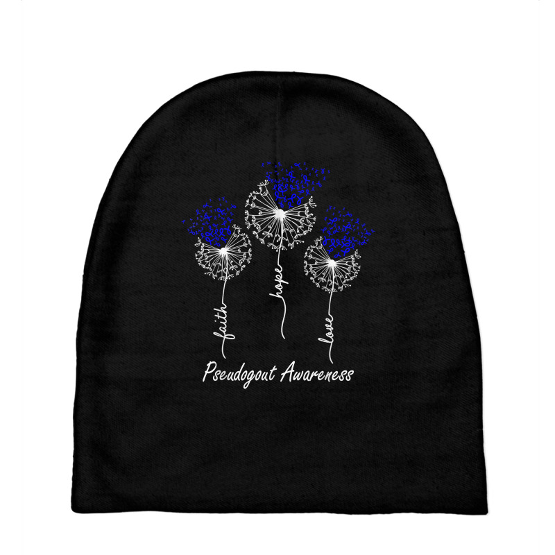 Pseudogout Awareness Faith Hope Love Dandelion T Shirt Baby Beanies by cm-arts | Artistshot