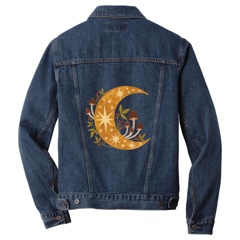 Forest Moon Men Denim Jacket by cm-arts | Artistshot