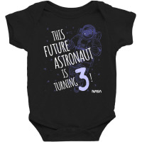 This Future Astronaut Is Turning 3 Outline Sketch Baby Bodysuit | Artistshot