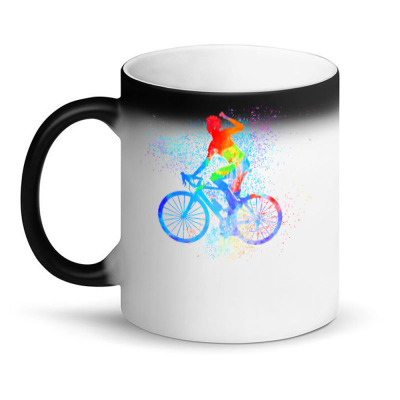 Cycling T  Shirt Watercolor Cycling Magic Mug Designed By Kesslernatasha