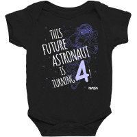 This Future Astronaut Is Turning 4 Outline Sketch Baby Bodysuit | Artistshot