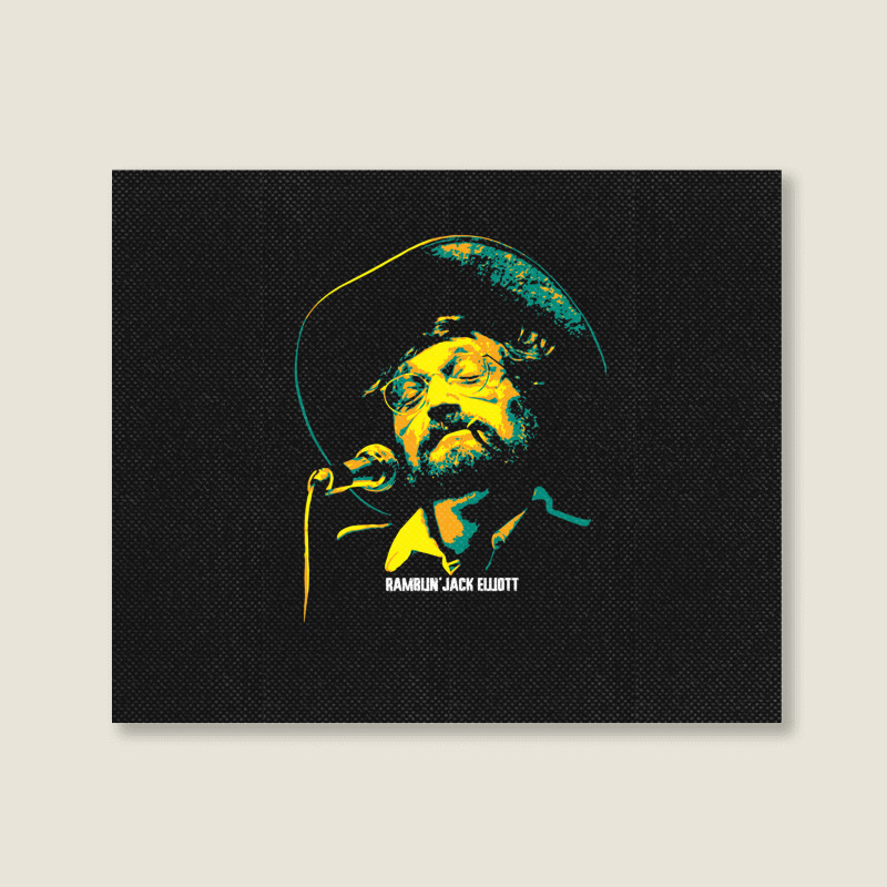 Ramblin' Jack Elliott Elliot Charles Adnopoz American Folk Singer Landscape Canvas Print | Artistshot