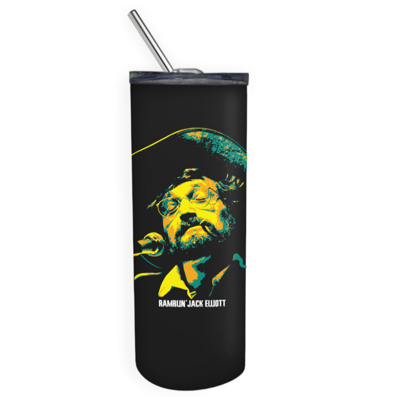 Ramblin' Jack Elliott Elliot Charles Adnopoz American Folk Singer Skinny Tumbler | Artistshot