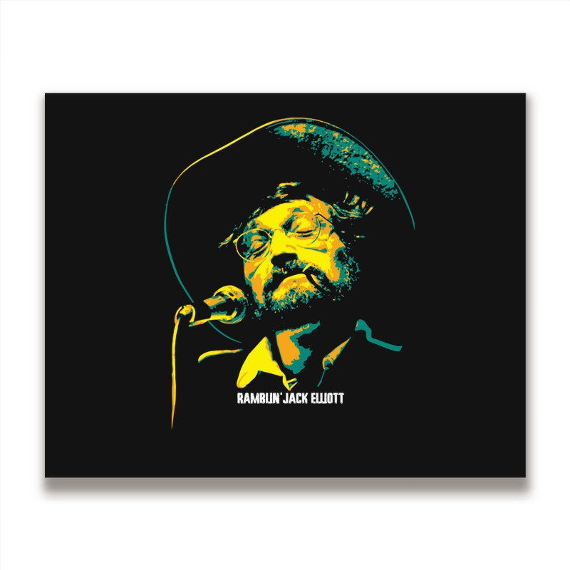 Ramblin' Jack Elliott Elliot Charles Adnopoz American Folk Singer Metal Print Horizontal | Artistshot