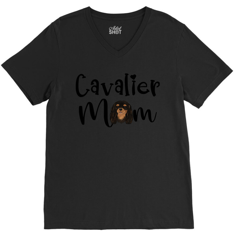 Cavalier King Charles Spaniel Black And Tan Cavalier King Charles Span V-neck Tee | Artistshot