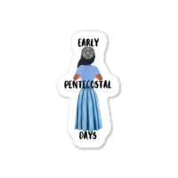 Funny Early Pentecostal Days Long Skirts Lace Head Covering Sticker | Artistshot