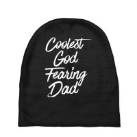 Best Dad Christian Quotes God Quote Christian Dad Baby Beanies | Artistshot