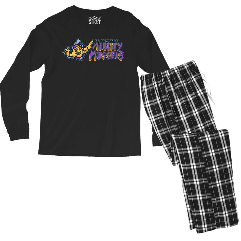 Fort Myers Mighty Mussels Men's Long Sleeve Pajama Set | Artistshot