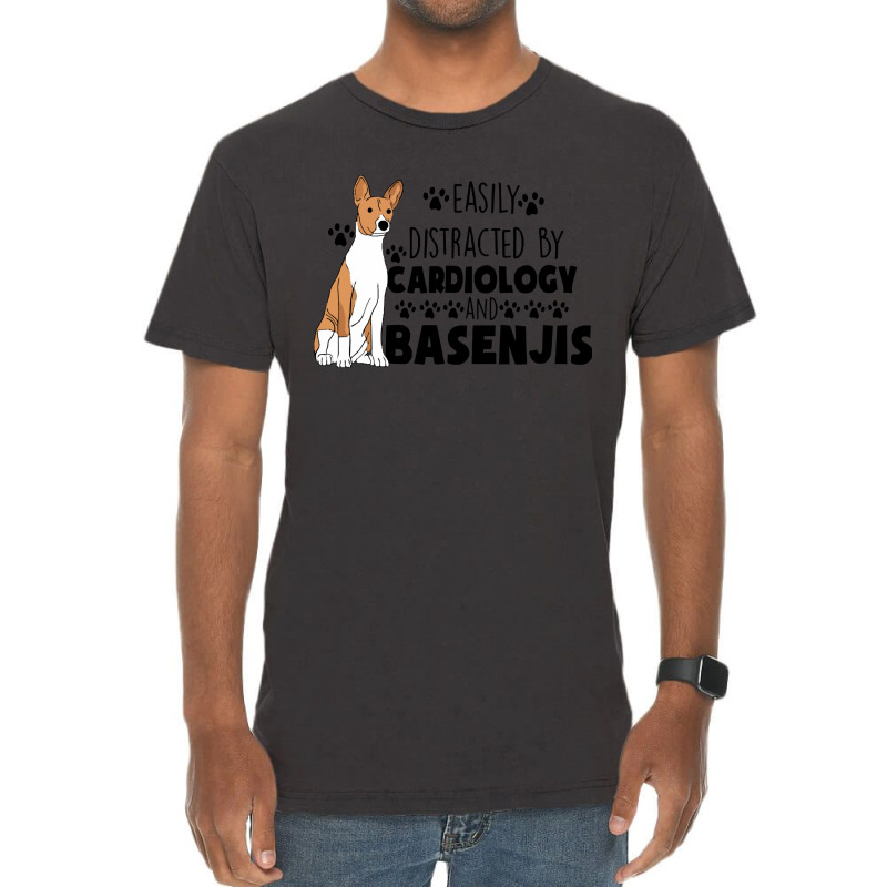 Cardiology Graduate Cardiology And Basenjis (1) Vintage T-Shirt by troglemother | Artistshot