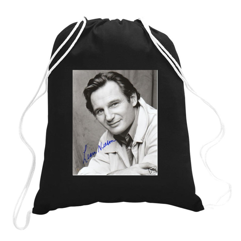 Gifts For Women Laura Linney Liam Neeson Cool Gifts Drawstring Bags | Artistshot