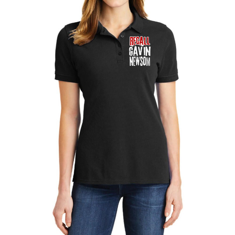 Womens Recall Gavin Newsom, Remove California Governor Gavin Newsom V Ladies Polo Shirt by cm-arts | Artistshot