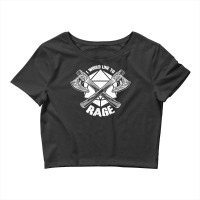 I Would Like To Rage D20 Barbarian Funny Tabletop Rpg Gamers Crop Top | Artistshot