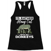 Farming Donkey Lover Farm Animal Farmer Funny Donkey Racerback Tank | Artistshot