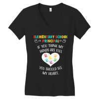 Elementary School Principal Appreciation Gift Heart Women's V-neck T-shirt | Artistshot