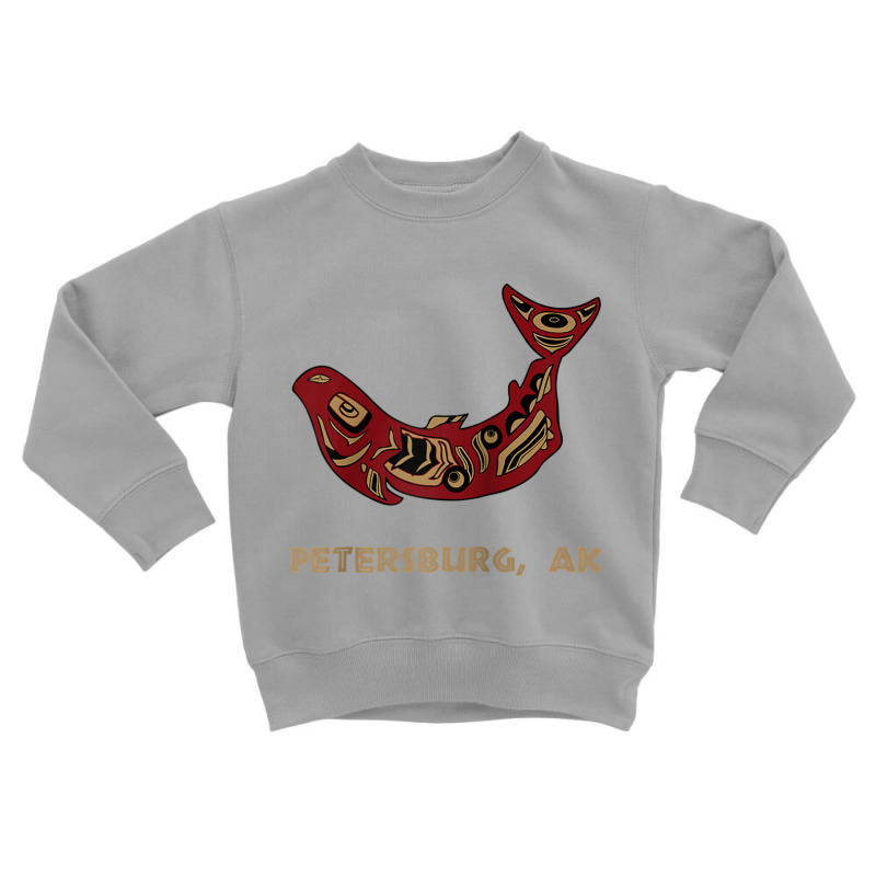 Petersburg Alaska Native American Indian Salmon Fishermen Raglan Baseb Toddler Sweatshirt by cm-arts | Artistshot