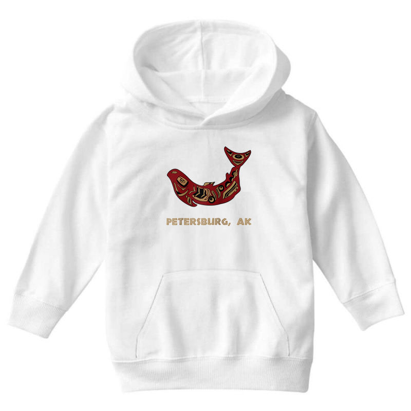 Petersburg Alaska Native American Indian Salmon Fishermen Raglan Baseb Youth Hoodie by cm-arts | Artistshot