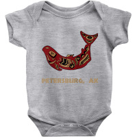 Petersburg Alaska Native American Indian Salmon Fishermen Raglan Baseb Baby Bodysuit | Artistshot