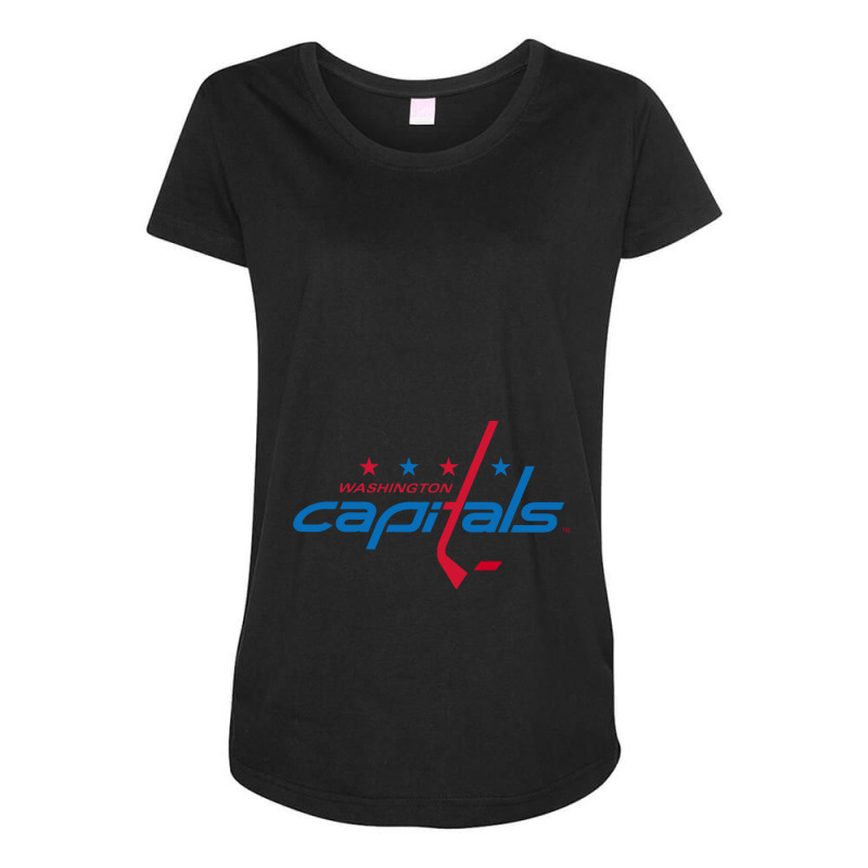 Capitals Maternity Scoop Neck T-shirt by cm-arts | Artistshot