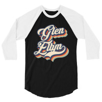 I Love Glen Ellyn City Usa Retro Vintage 3/4 Sleeve Shirt | Artistshot