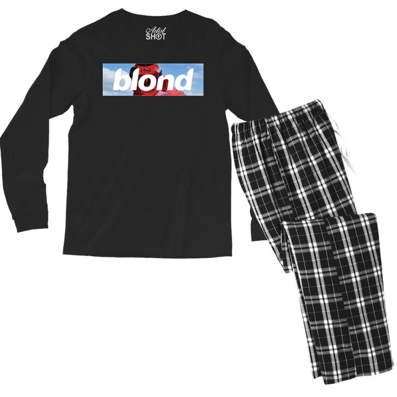 Frank Ocean Blond Helmet Box Men's Long Sleeve Pajama Set | Artistshot