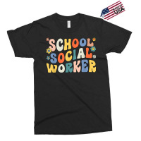 Groovy School Social Worker Coping Skills Back To School T Shirt Exclusive T-shirt | Artistshot