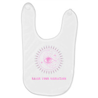 Raise Your Vibration Pink Manifestation Moon And Eye New Age T Shirt Baby Bibs | Artistshot