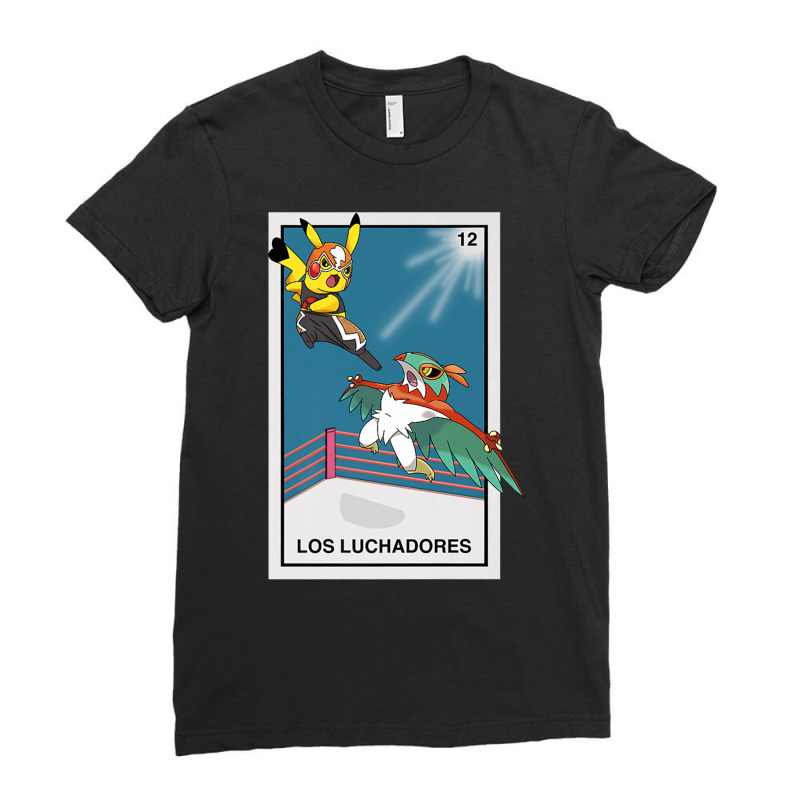 Los Luchadoresthe Fighters   Mexican Lottery Game Inspired Premium T S Ladies Fitted T-Shirt by cm-arts | Artistshot