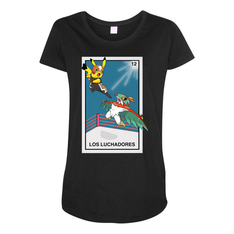 Los Luchadoresthe Fighters   Mexican Lottery Game Inspired Premium T S Maternity Scoop Neck T-shirt by cm-arts | Artistshot