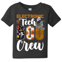 Electronic Tech Boo Crew Halloween Matching Technician Baby Tee | Artistshot