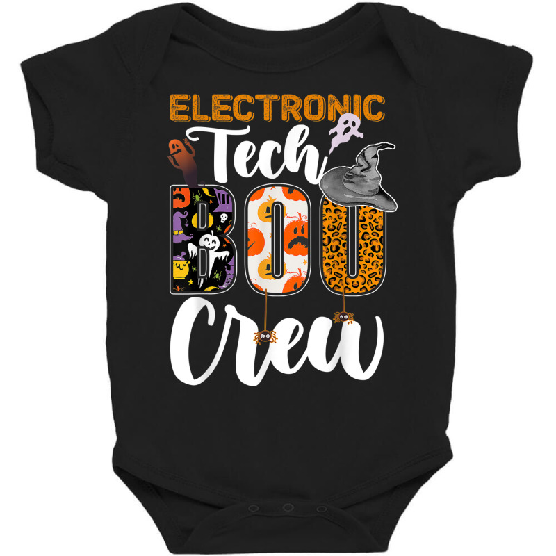 Electronic Tech Boo Crew Halloween Matching Technician Baby Bodysuit by Fashonus | Artistshot