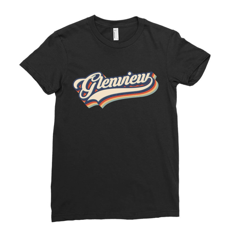 I Love Glenview City Usa Retro Vintage Ladies Fitted T-Shirt by HydraAntBoxing | Artistshot