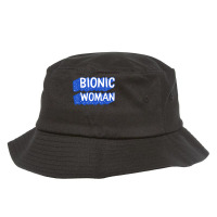 Hip Replacement Surgery Bionic Woman Broken Hip Recovery Ort T Shirt Bucket Hat | Artistshot