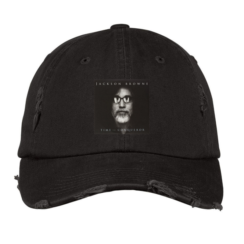 Time The Conqueror By Jackson Browne Vintage Cap by cm-arts | Artistshot