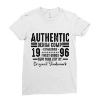 New York City Born In 1996 Authentic Vintage Birthday Tank Top Ladies Fitted T-shirt | Artistshot