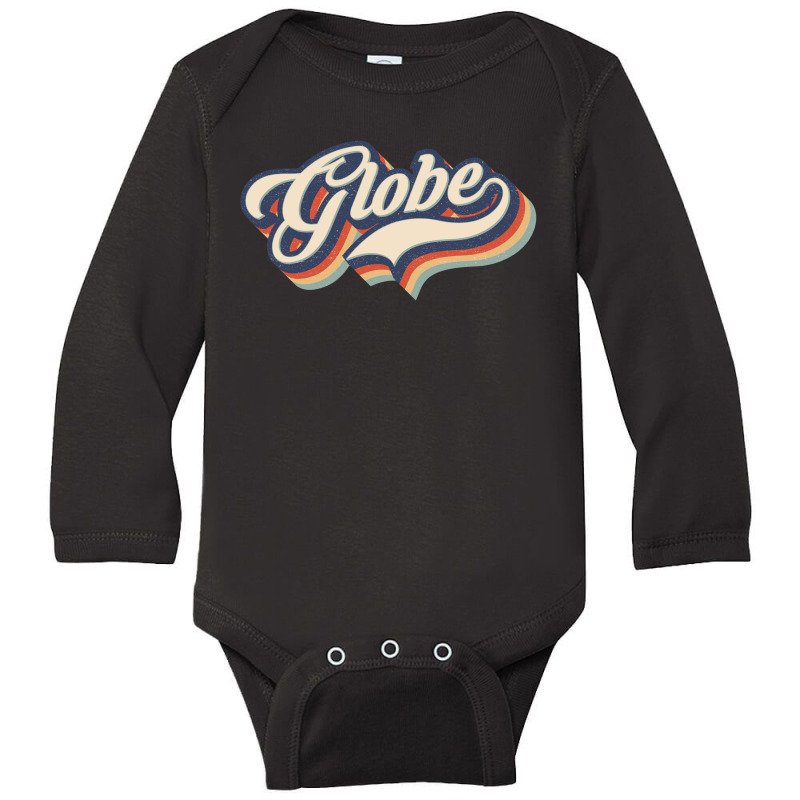 I Love Globe City Usa Retro Vintage Long Sleeve Baby Bodysuit by HydraAntBoxing | Artistshot