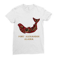 Port Alexander Alaska Native American Salmon Fishermen Raglan Baseball Ladies Fitted T-shirt | Artistshot