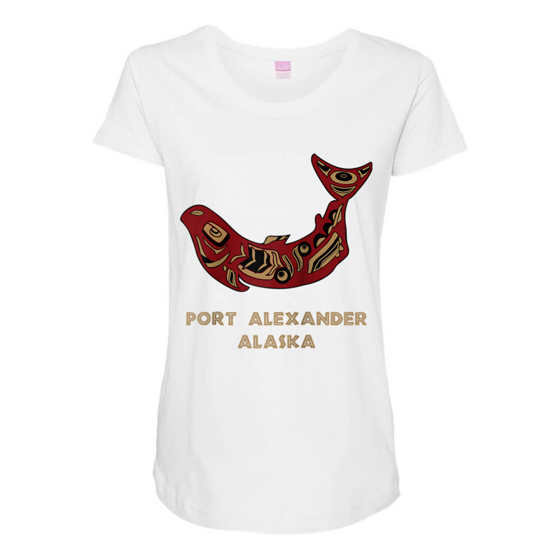 Port Alexander Alaska Native American Salmon Fishermen Raglan Baseball Maternity Scoop Neck T-shirt by cm-arts | Artistshot